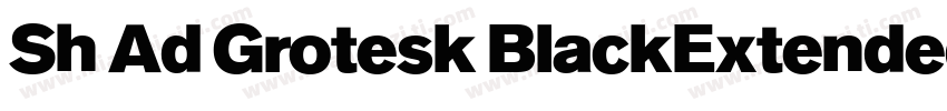 Sh Ad Grotesk BlackExtended字体转换